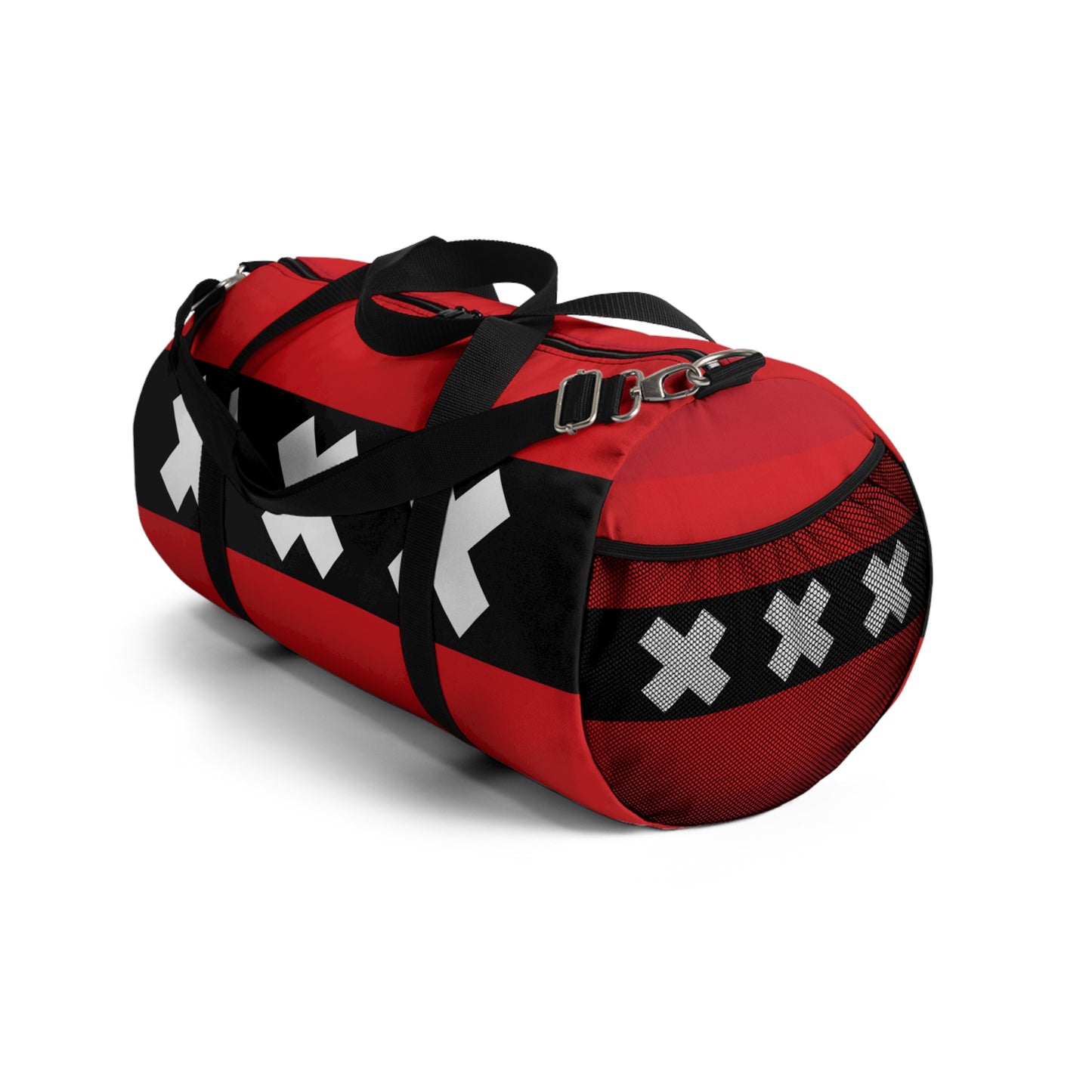 Canvas Duffel Bag with Amsterdam Flag Design