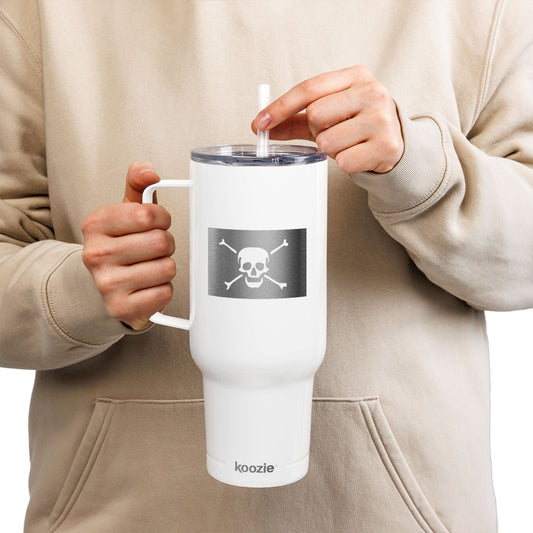 Jolly Roger skull and bones Travel 40oz Tumbler Engraved Insulated Mug