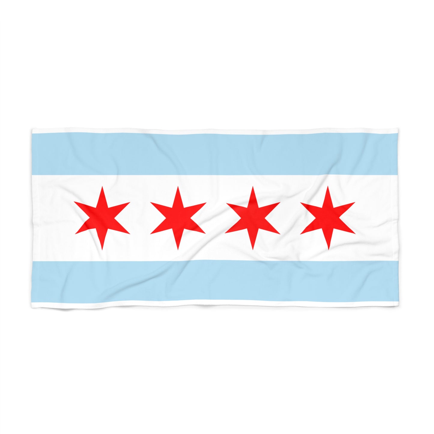 Chicago Flag Beach Towel