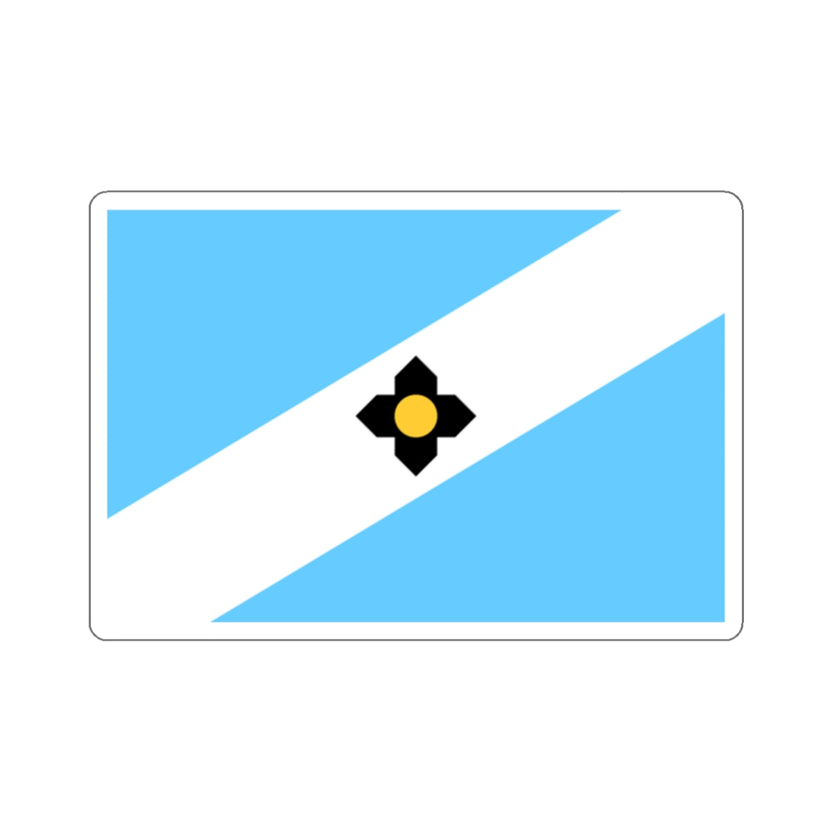 Madison Wisconsin Flag Sticker