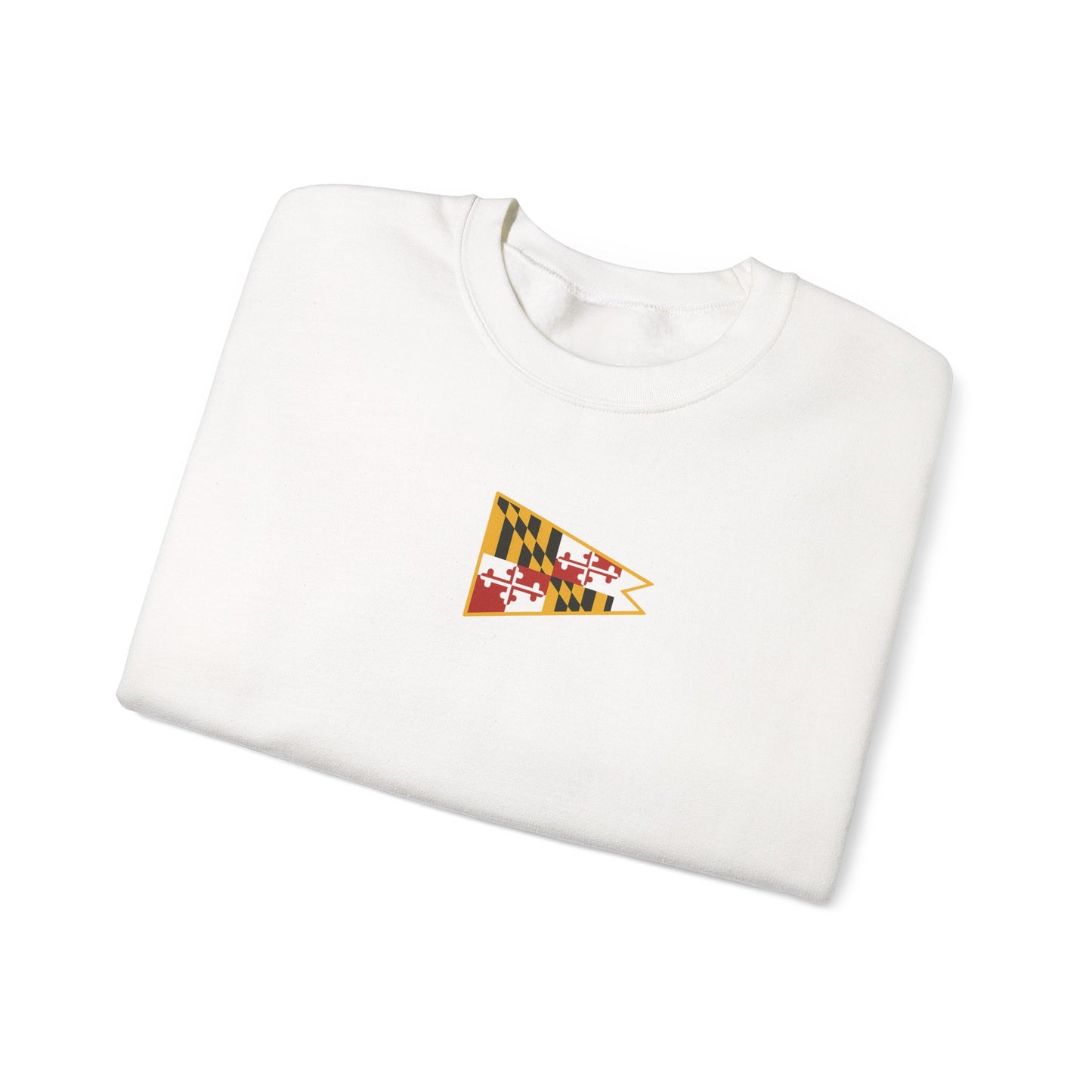 Maryland Flag Crewneck Sweatshirt - Cozy Unisex Heavy Blend