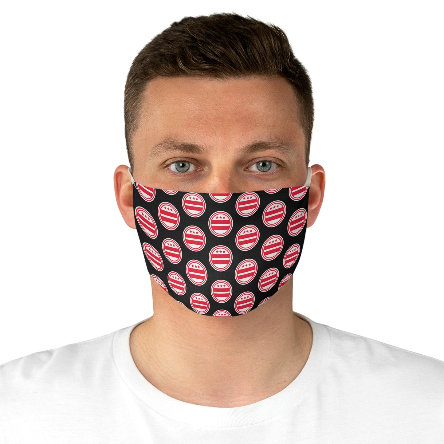 Fabric Face Mask - Washington Dc Flag Design