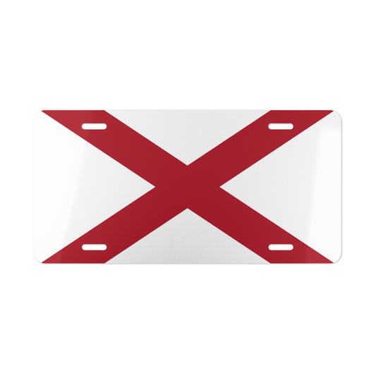 Car Plate Tag - Alabama State Flag Design