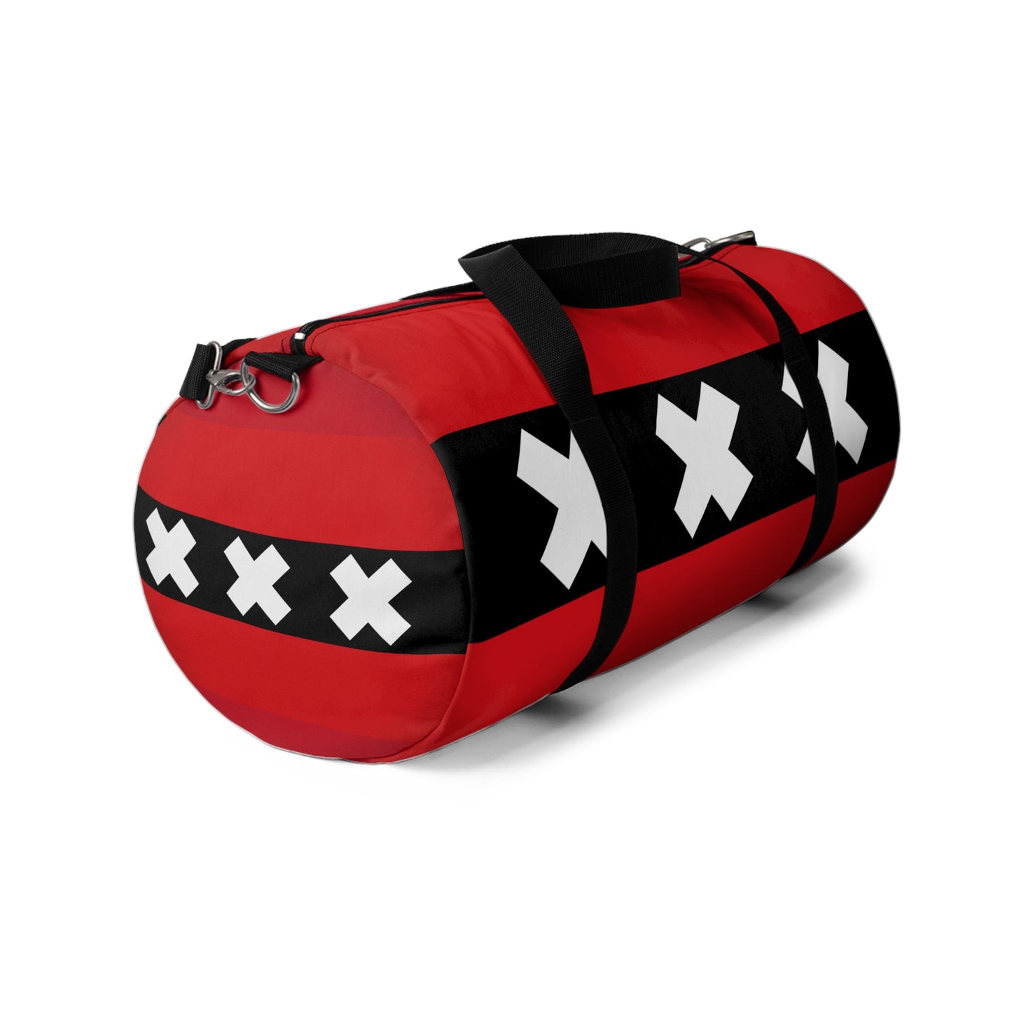 Canvas Duffel Bag with Amsterdam Flag Design