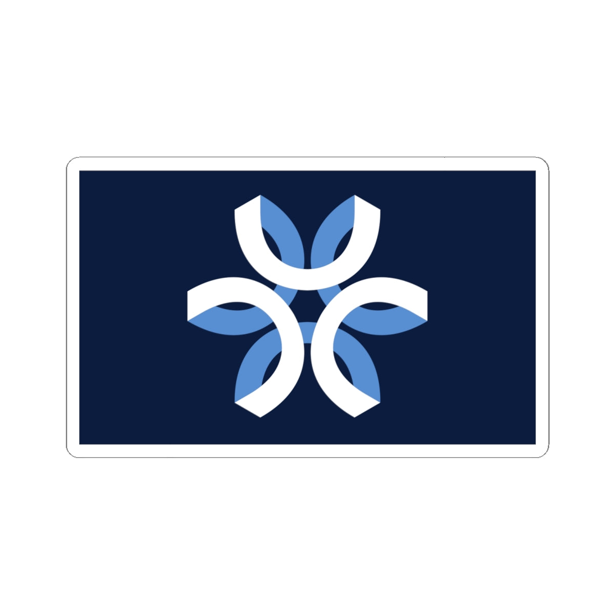 City Flag Sticker of Urbandale, Iowa