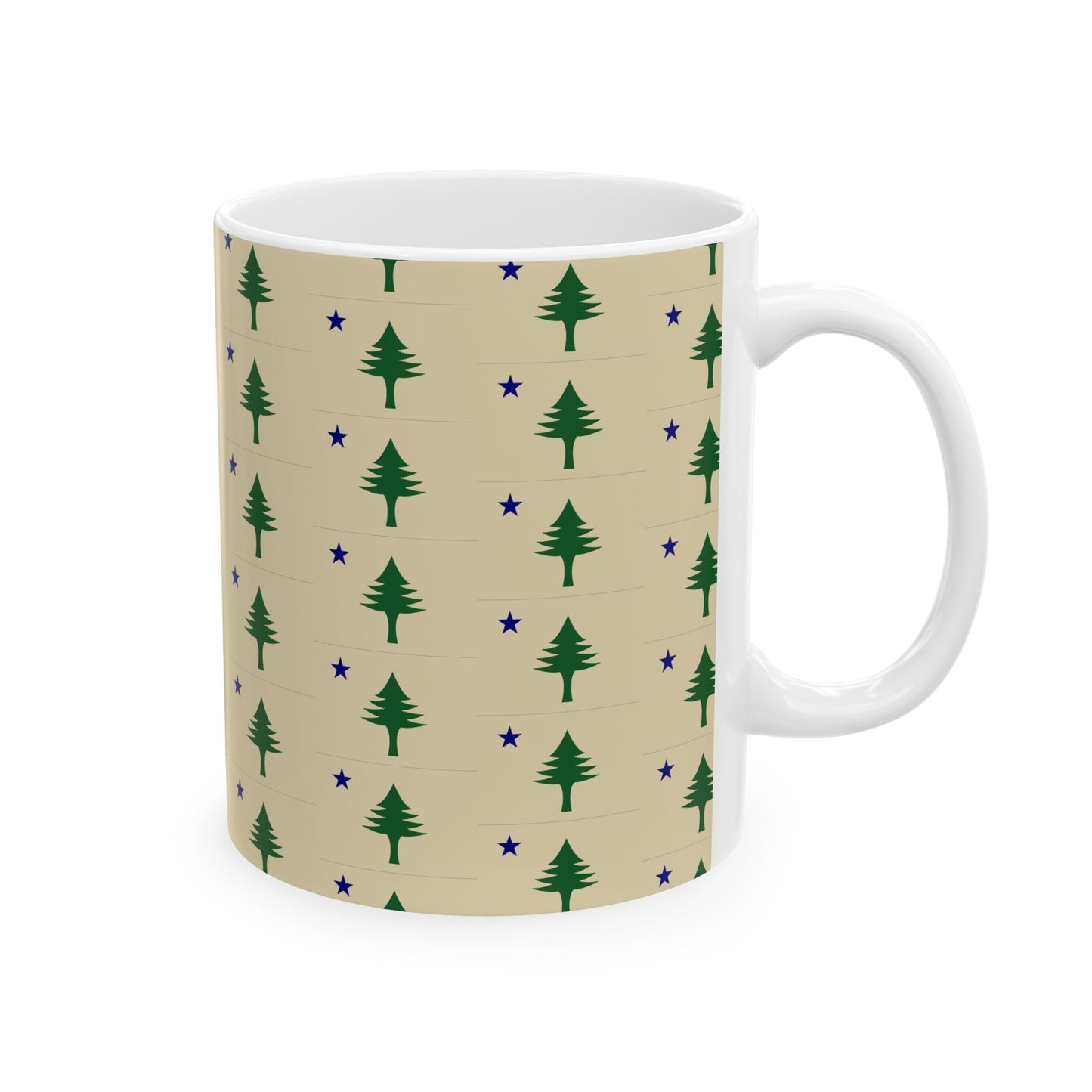 Maine State Flag Ceramic Mug