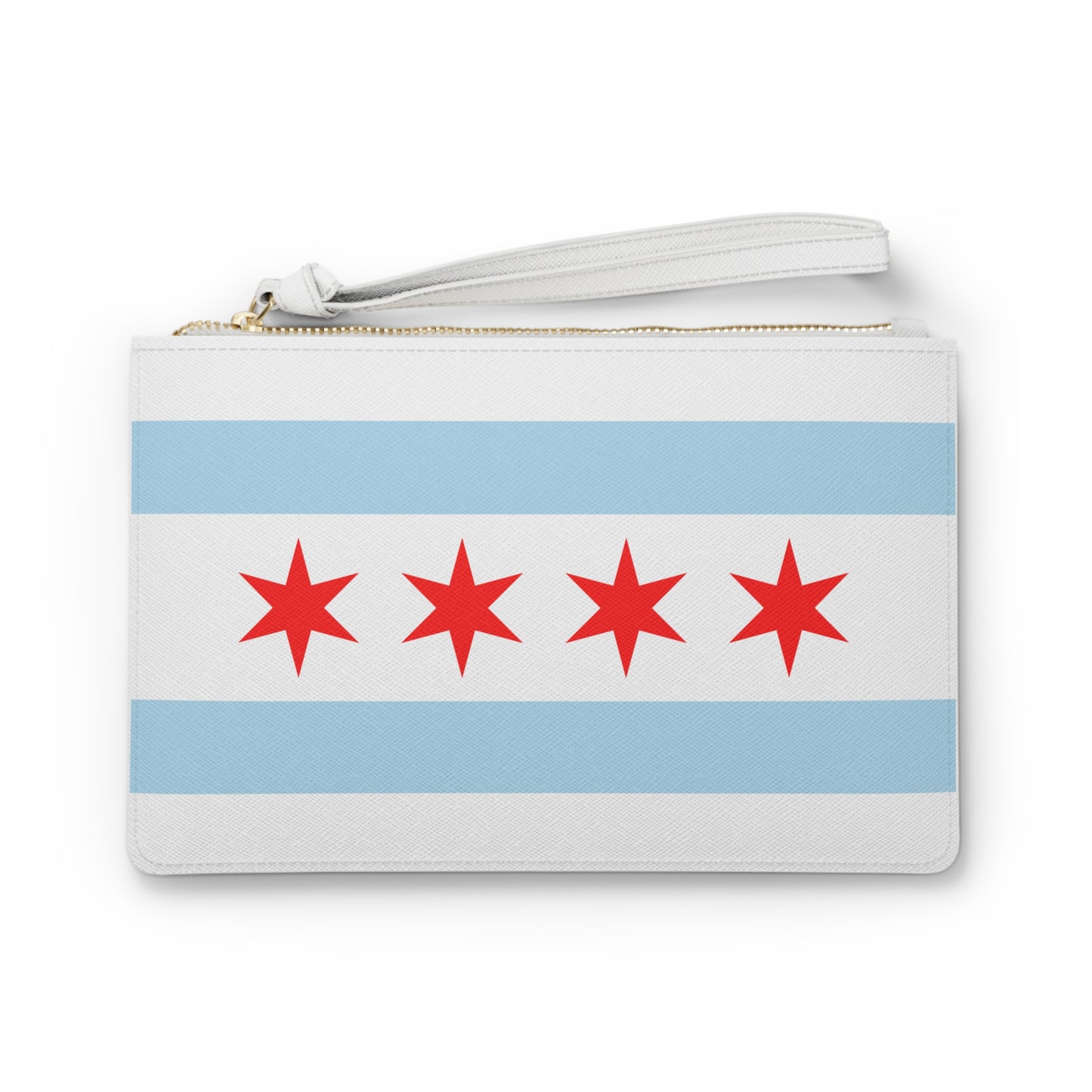 Chicago City Flag Clutch Bag