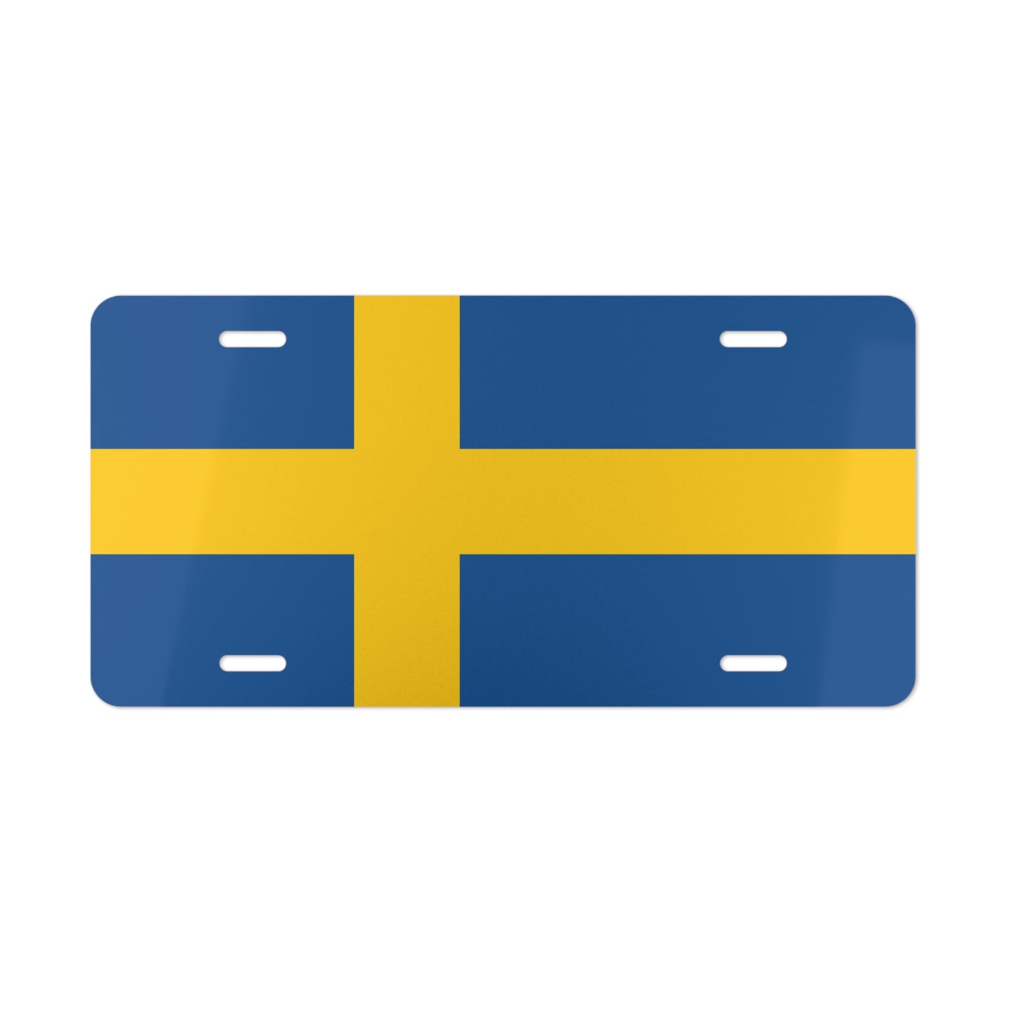 Sweden Flag Car Plate Tag