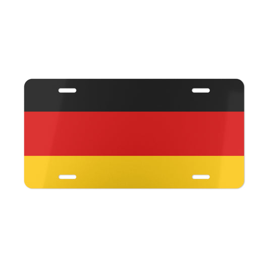 Germany Flag Vanity Plate