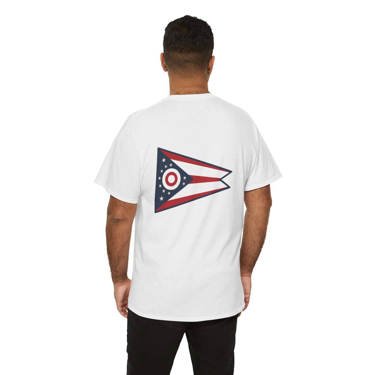 Ohio Pride Unisex Heavy Cotton Tee, Vintage Graphic Tee, Casual Wear, Gift for Him/Her, Trendy Apparel, Summer Outfit