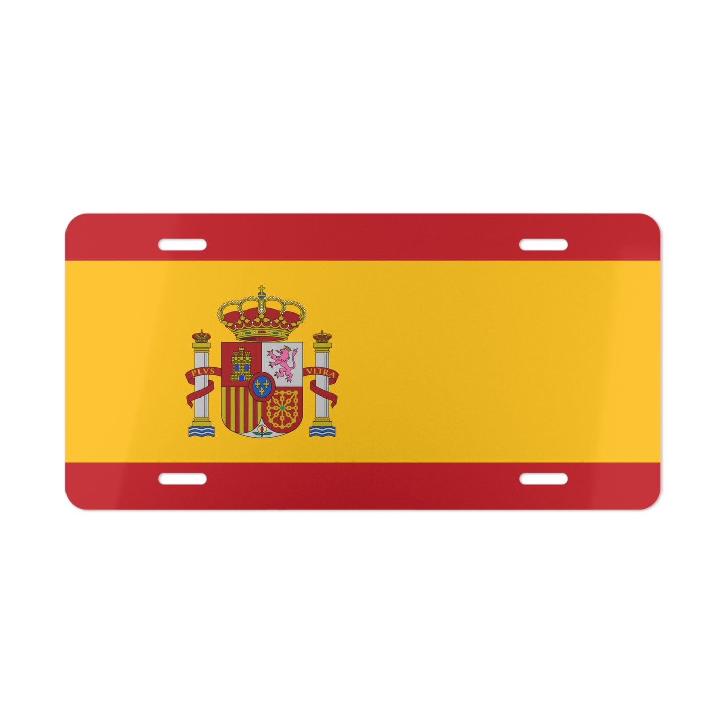 Car Plate Tag - Spain Flag Design