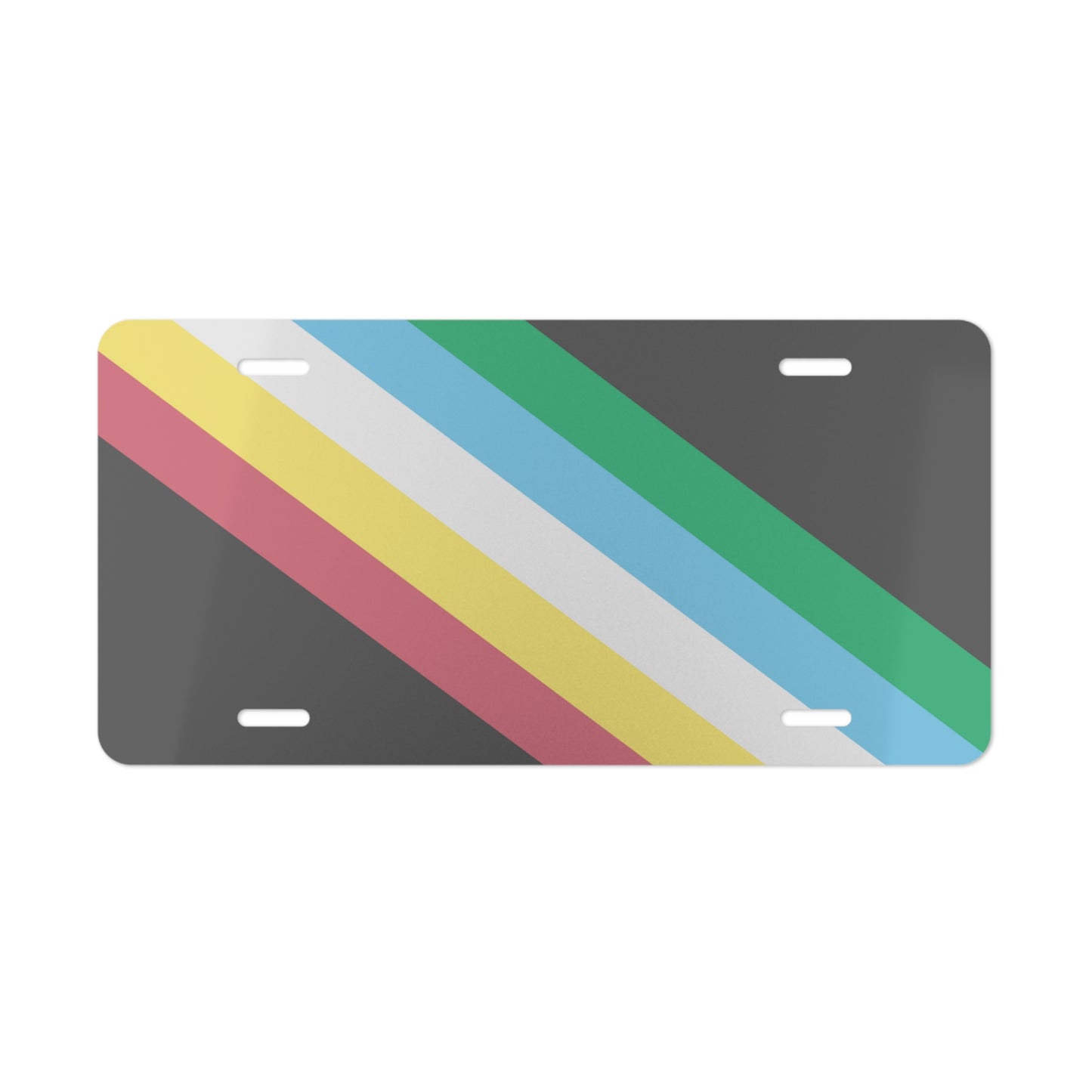 Car Plate Tag - Disability Pride Flag