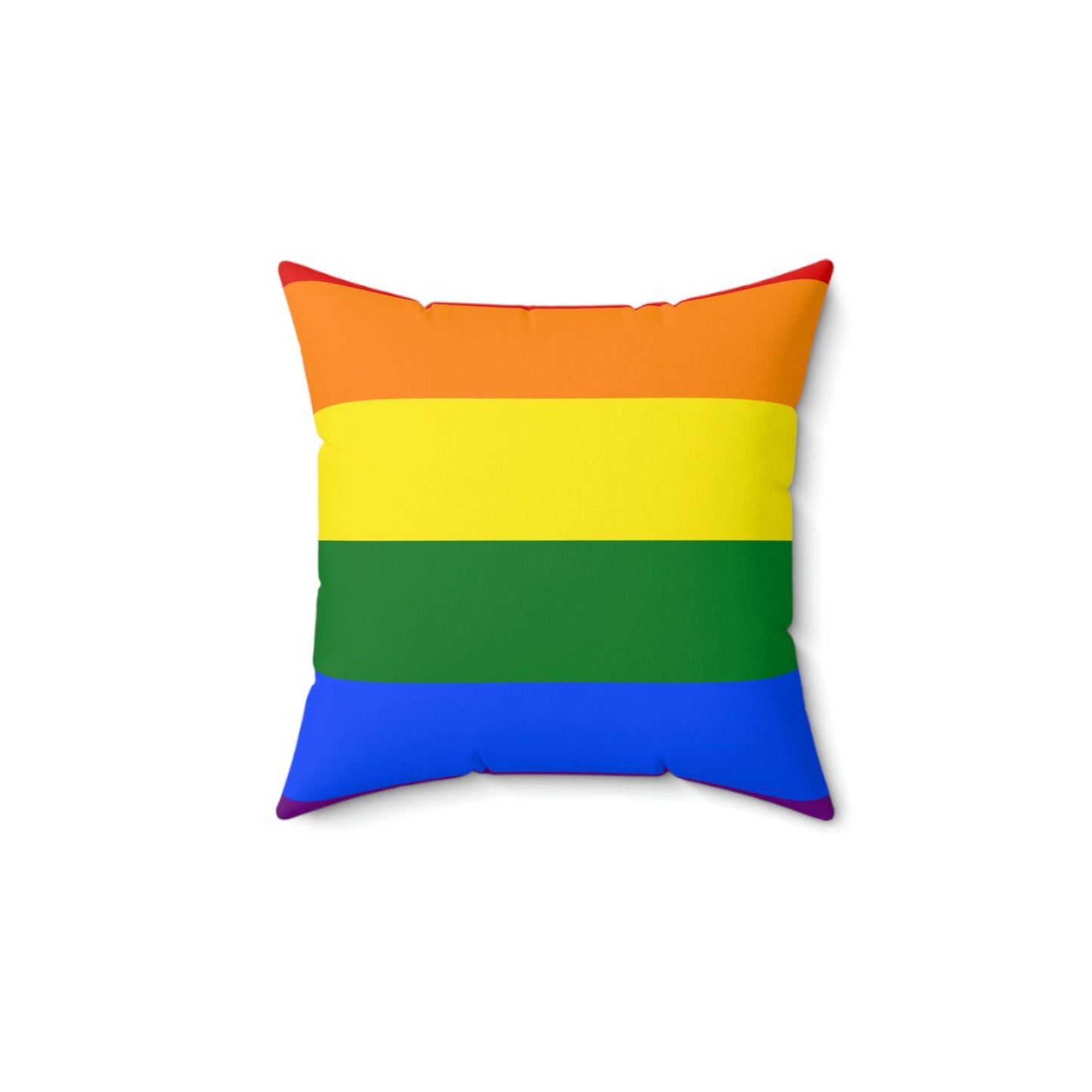 LGBTQ Flag Spun Polyester Square Pillow