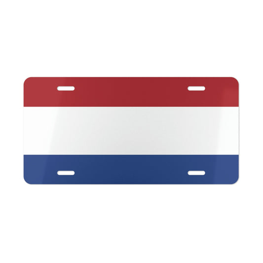 Netherlands Flag Car Plate tag