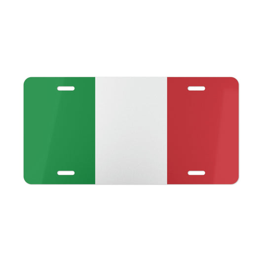 Italy Flag Italian custom Car license Plate tag