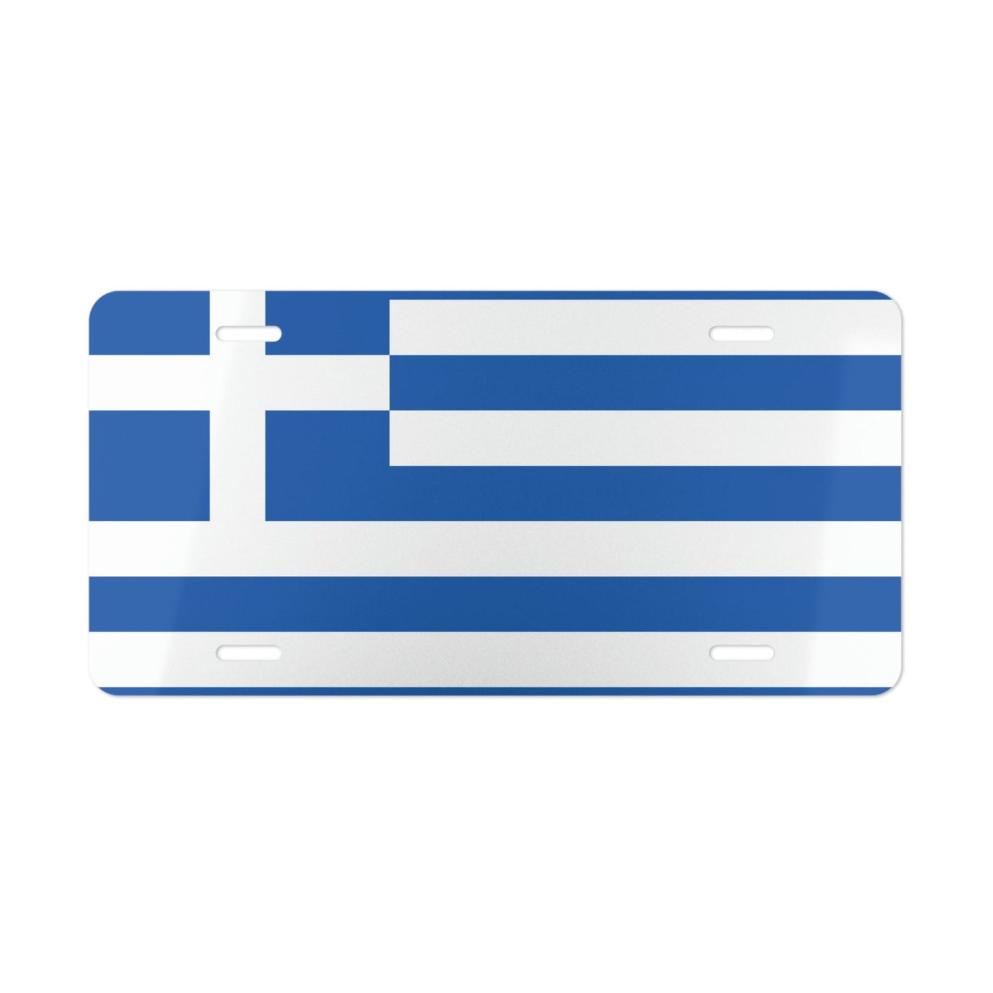 Greece Flag Custom license plate car tag.