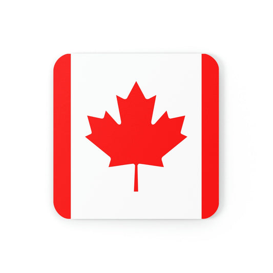 Canada Flag Flag Cork Back Coaster