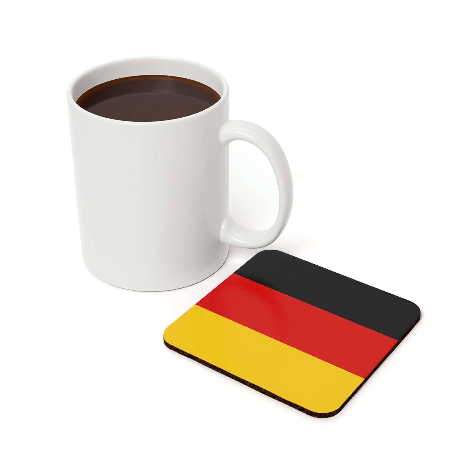 Germany Flag Cork Back Coaster