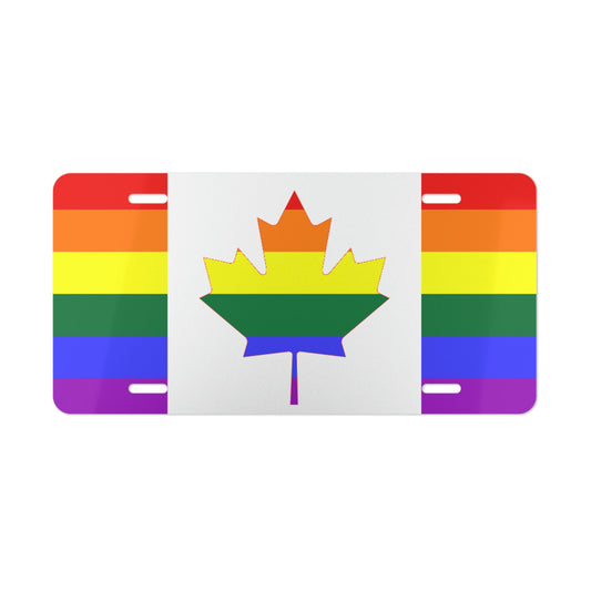 Canada Pride Flag Car Plate tag