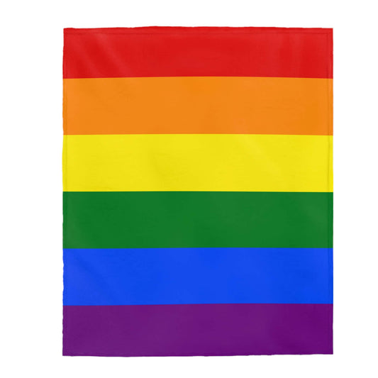 Rainbow LGBT pride flag Flag Velveteen Plush Blanket