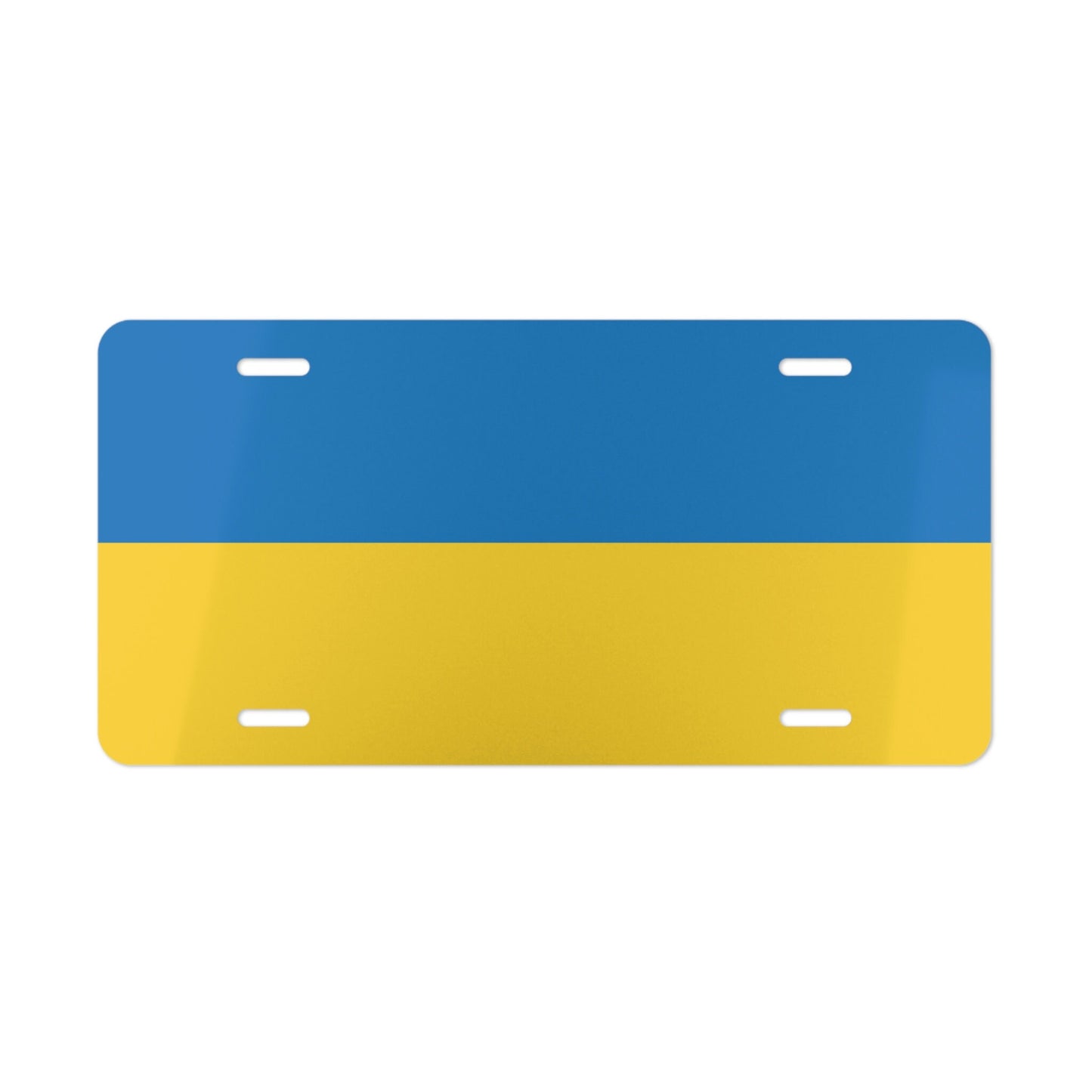 Ukraine Flag Car Plate tag