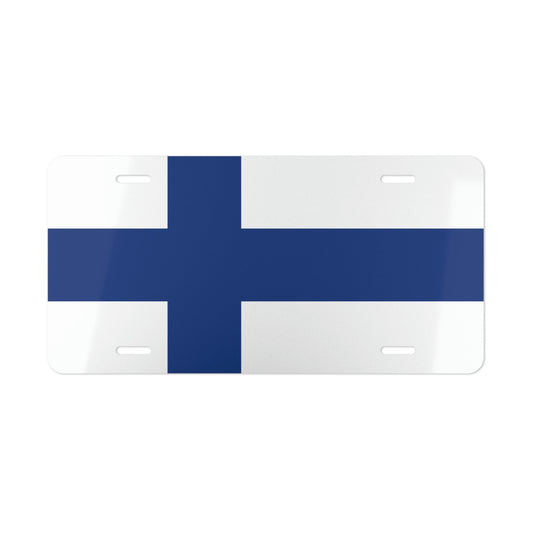 Finland Flag Car custom license Plate tag