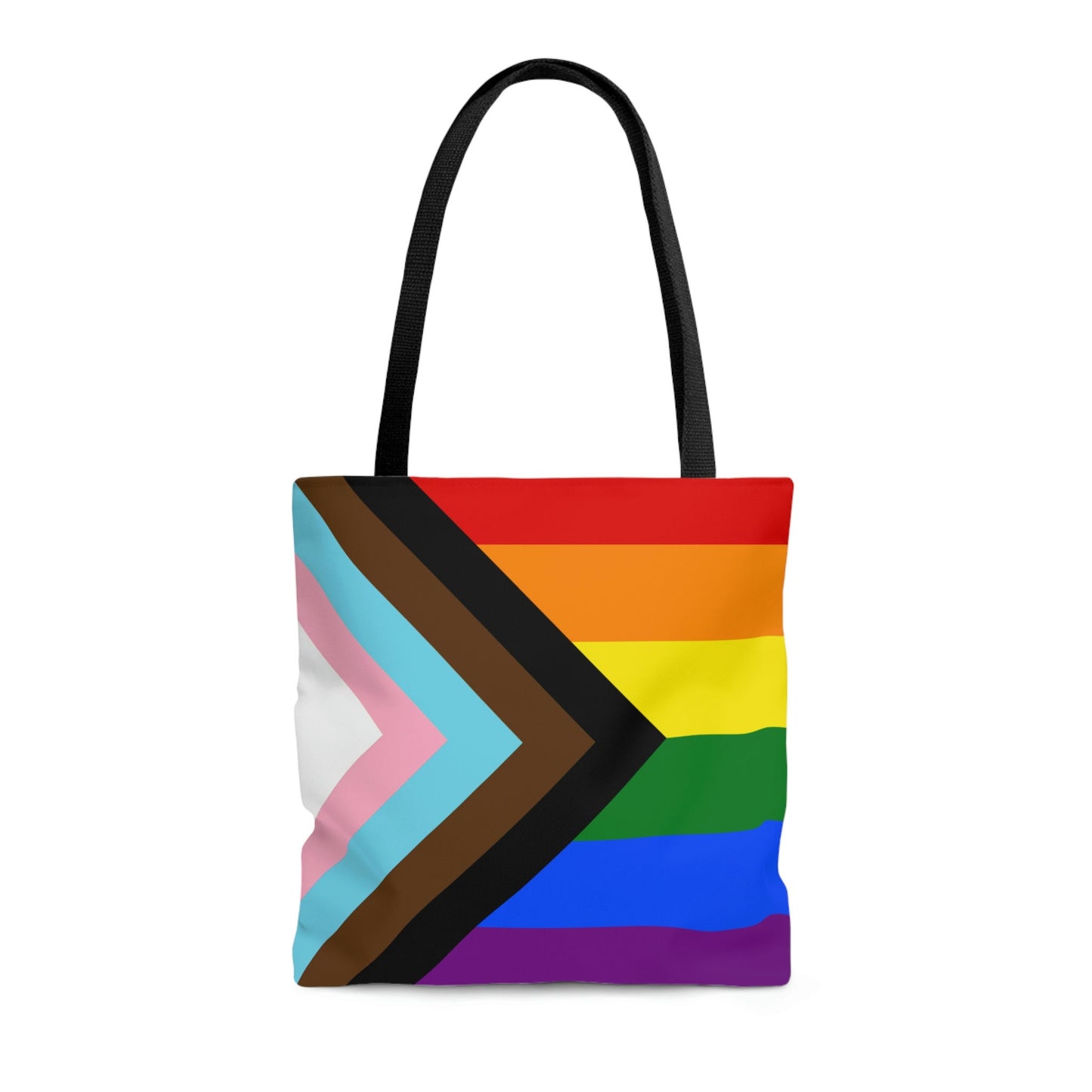 Progress Pride Rainbow Flag LGBTQ+ Pride Tote Bag