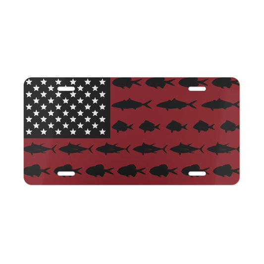 Carolina Saltwater Fish Flag Car Plate tag