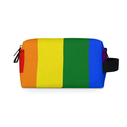 Progress Pride Rainbow Flag LGBTQ+ Vegan Toiletry Bag