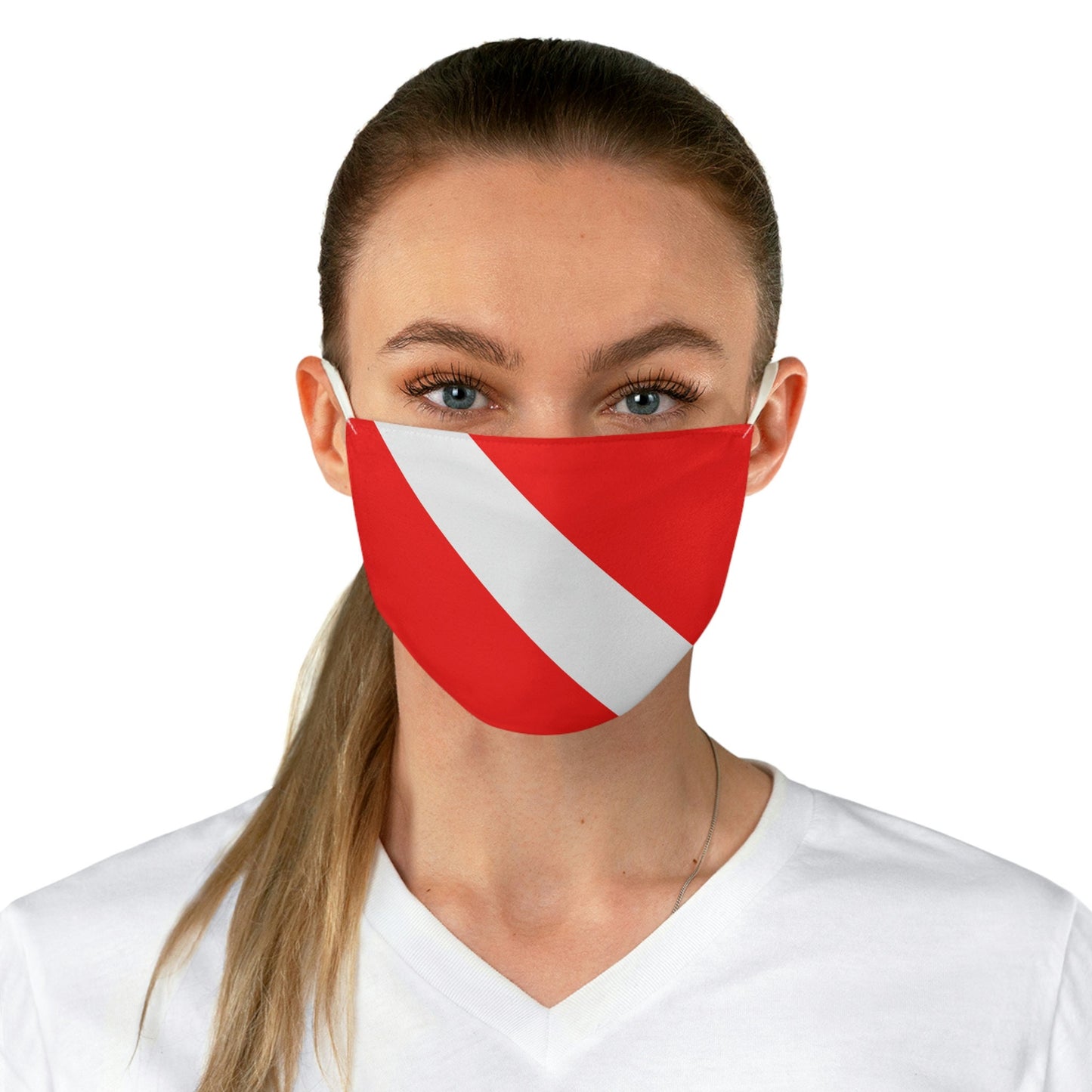 Diver Down Flag Fabric Face Mask