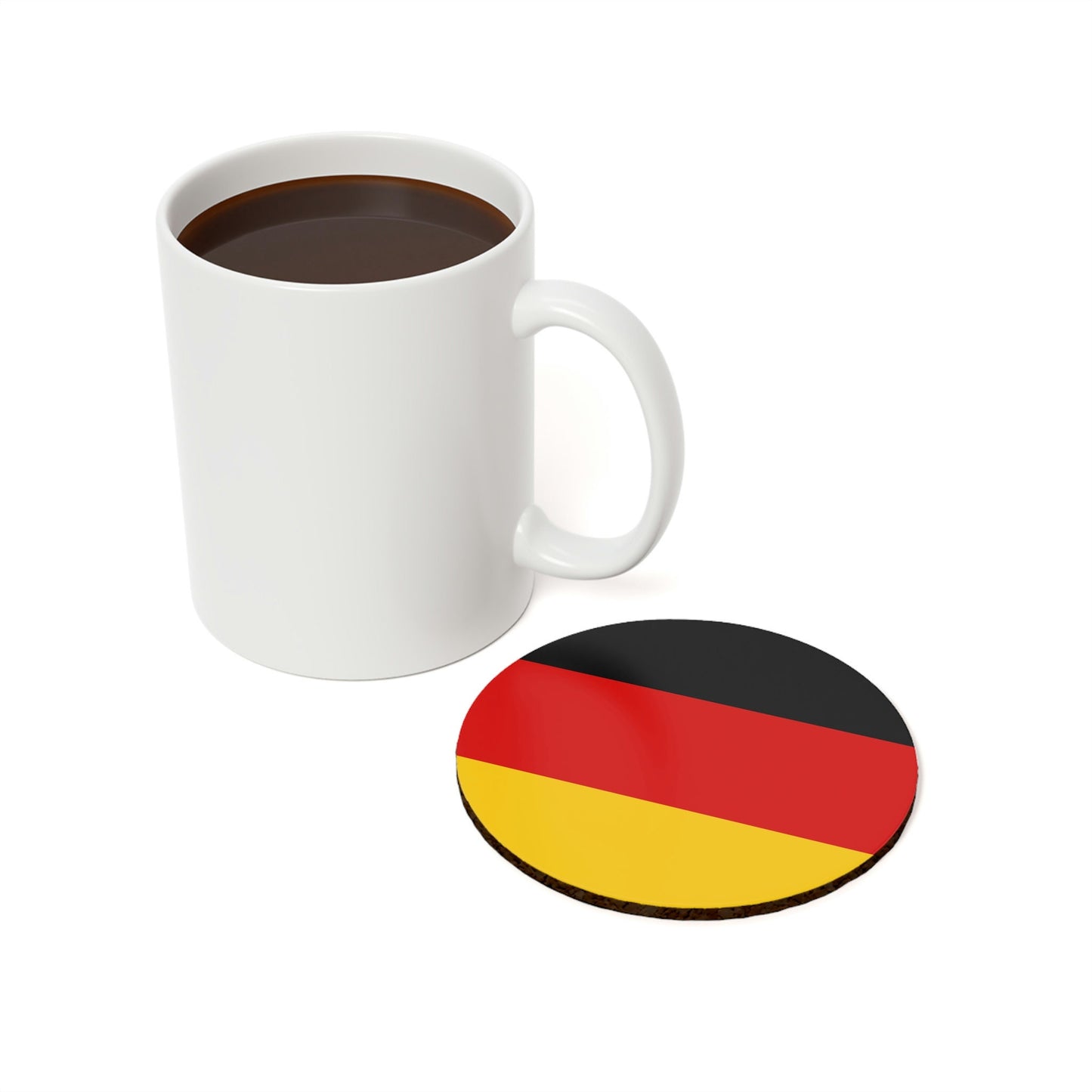 Germany Flag Cork Back Coaster