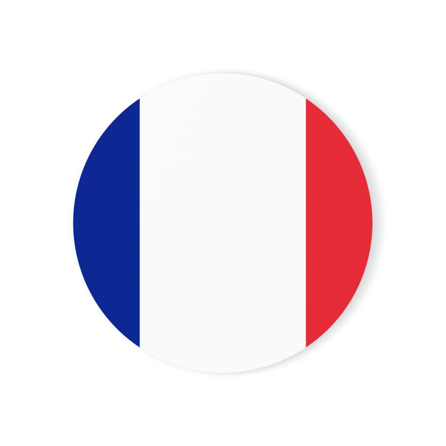 France Flag Cork Back Coaster