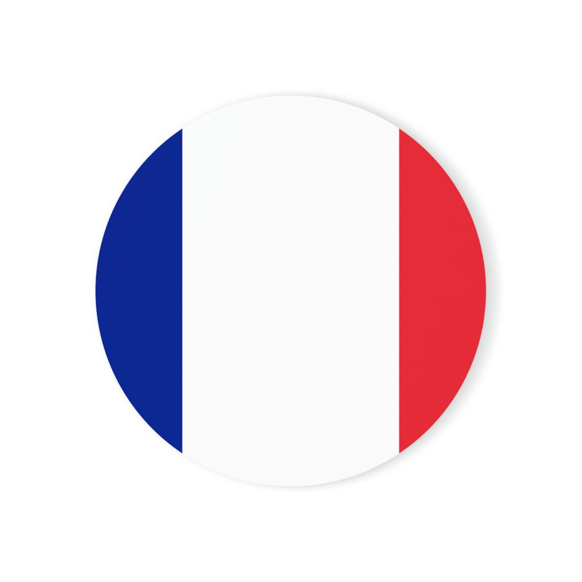 France Flag Cork Back Coaster