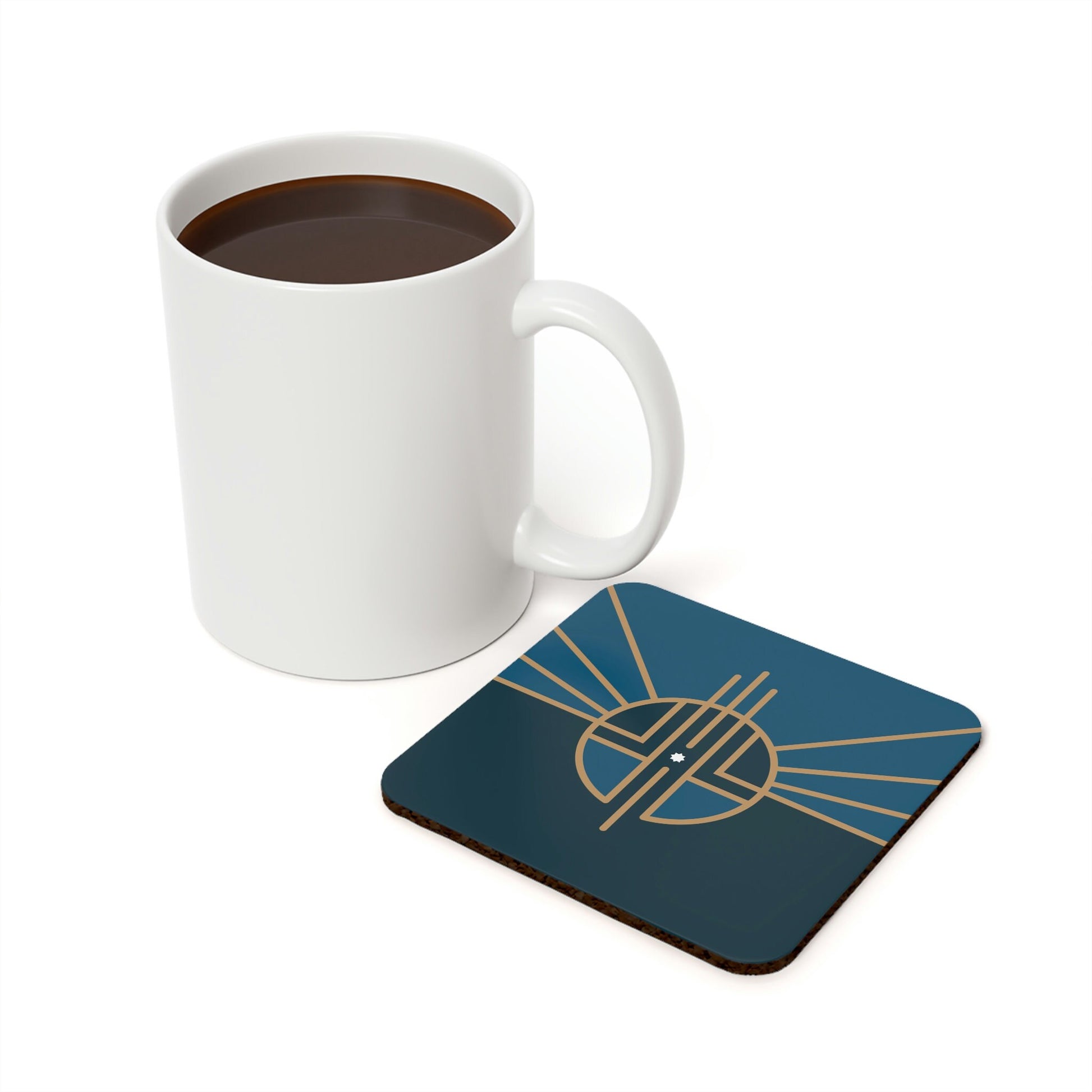 Flag of Lincoln, Nebraska Cork Back Coaster