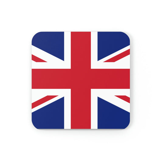 United Kingdom Flag Cork Back Coaster