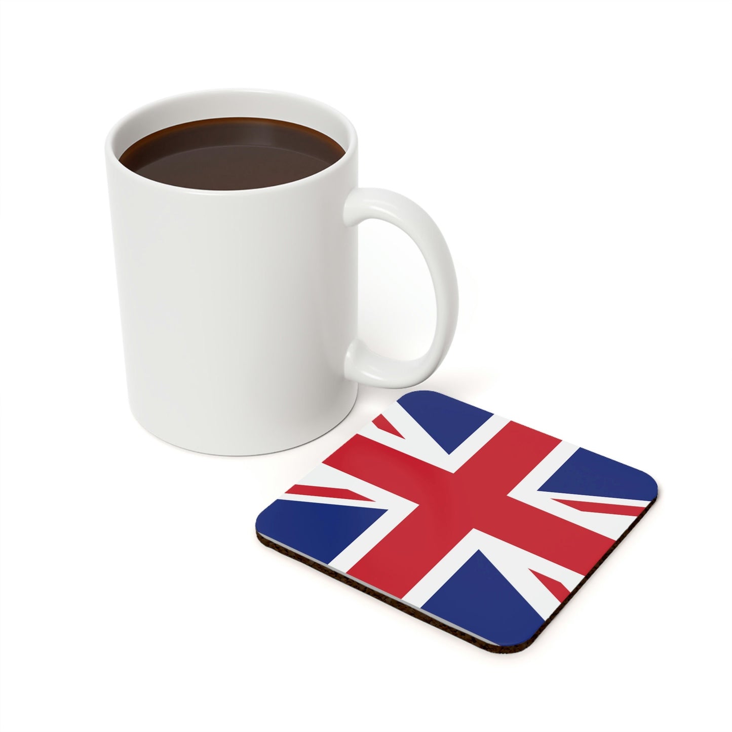 United Kingdom Flag Cork Back Coaster