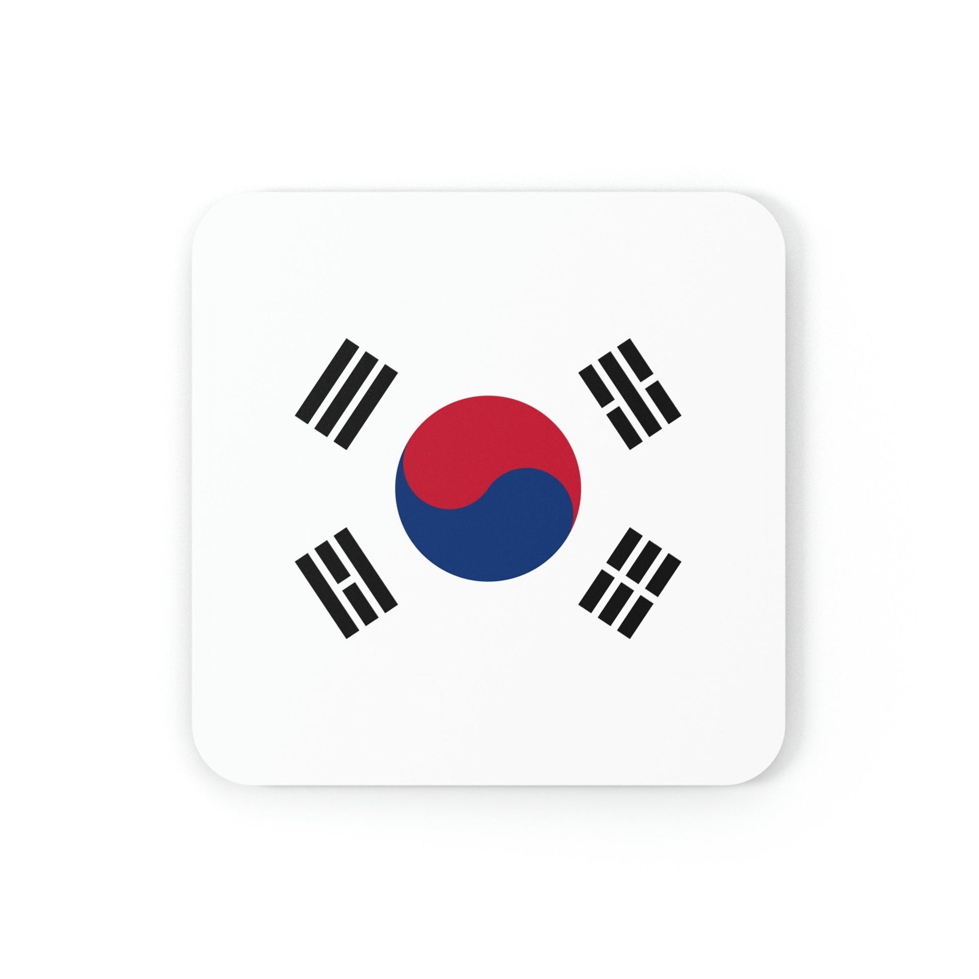 South Korea Flag Cork Back Coaster