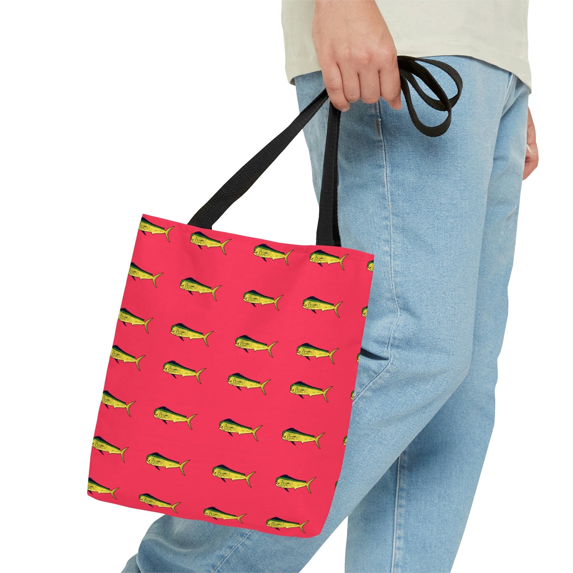 Pink Bull Dolphin Tote Bag