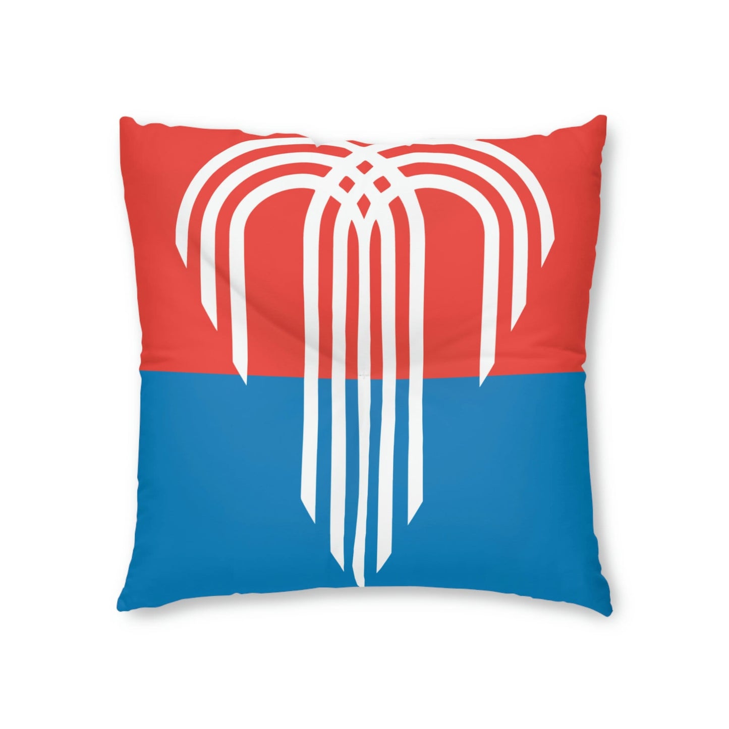 Kansas City, Missouri Flag Tufted Floor Pillow, Square