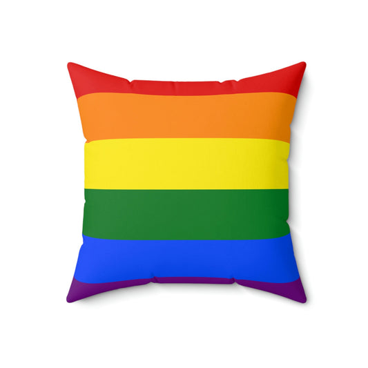 Rainbow Flag LGBT Pride Square Pillow