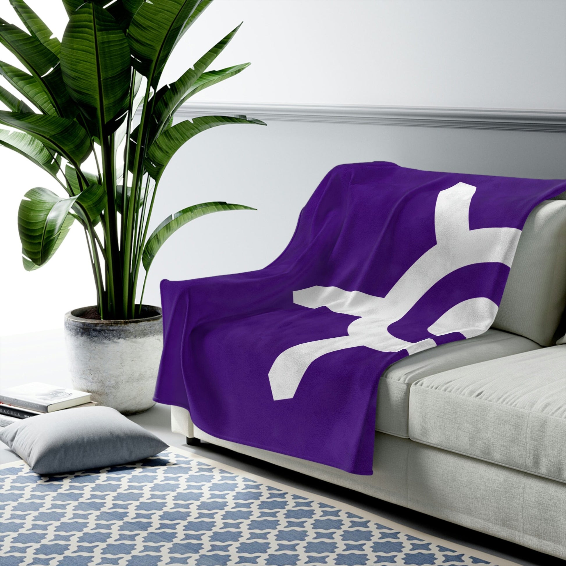 Tokyo Flag Velveteen Plush Blanket