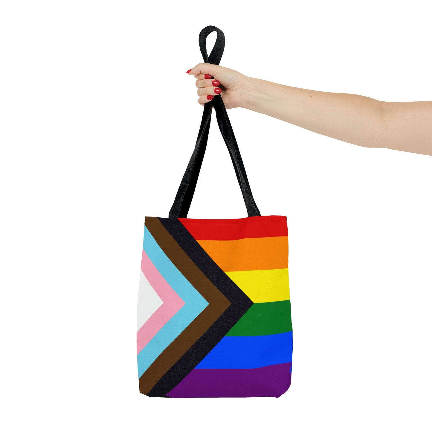 Progress Pride Rainbow Flag LGBTQ+ Pride Tote Bag