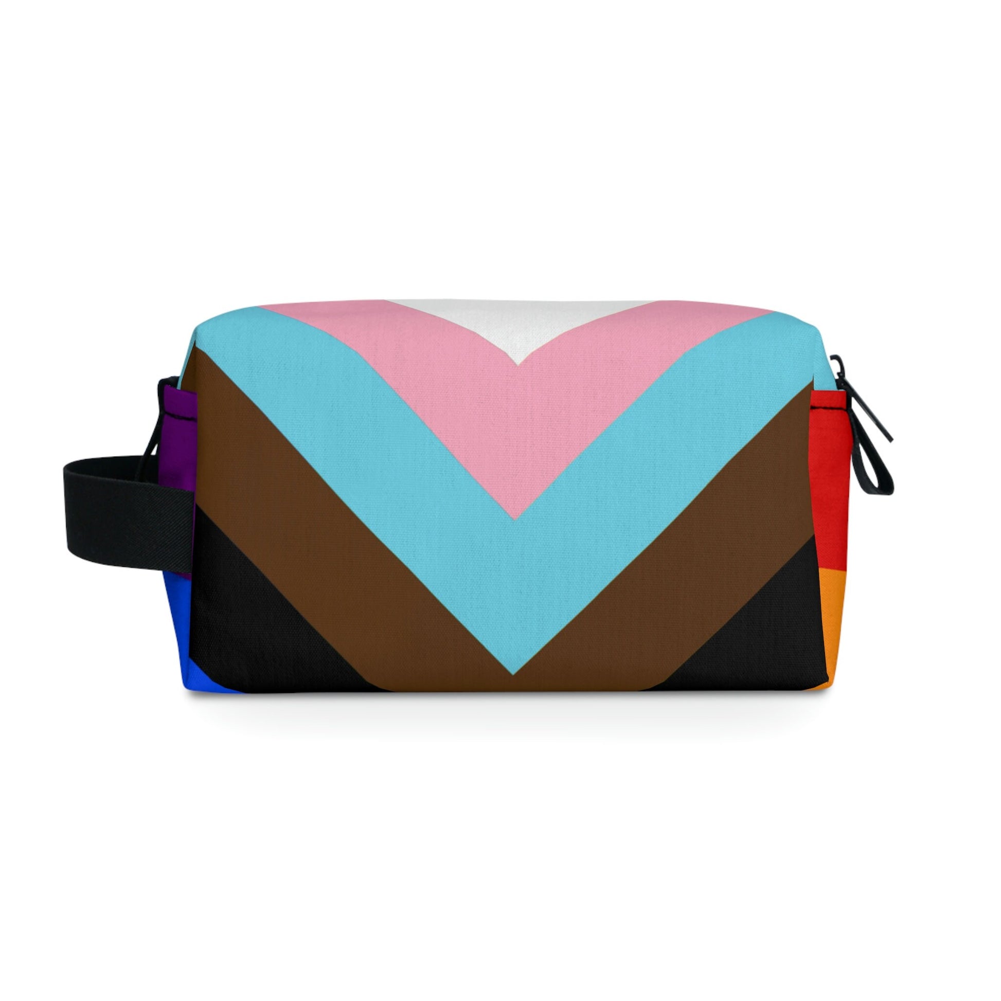 Progress Pride Rainbow Flag LGBTQ+ Vegan Toiletry Bag