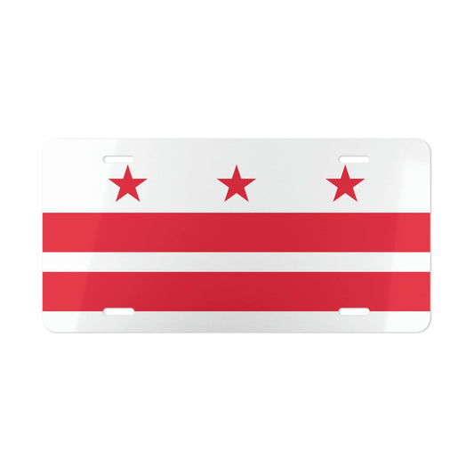 Washington DC Flag Flag Car Plate tag