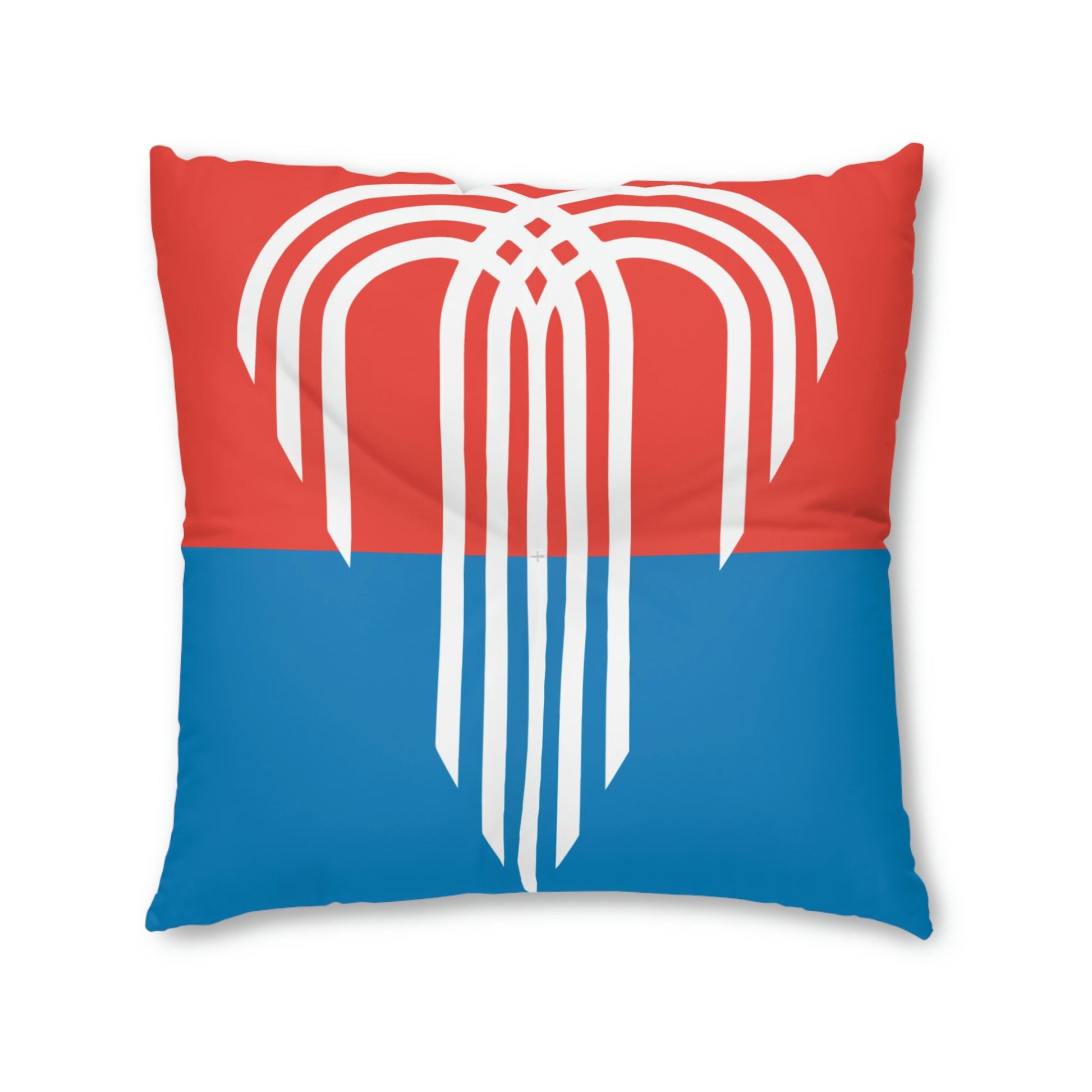 Kansas City, Missouri Flag Tufted Floor Pillow, Square