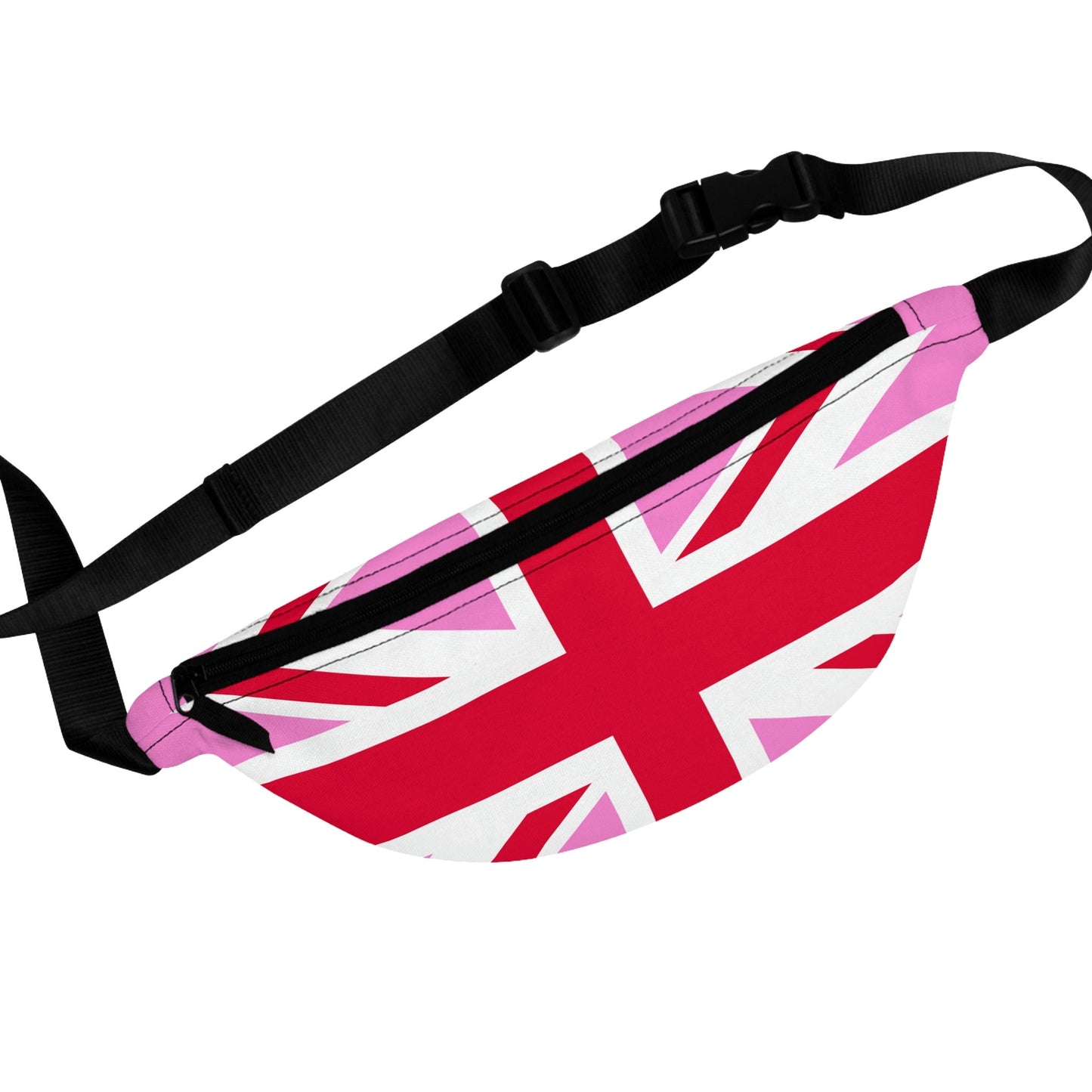 Pink Union Jack Flag Fanny Pack