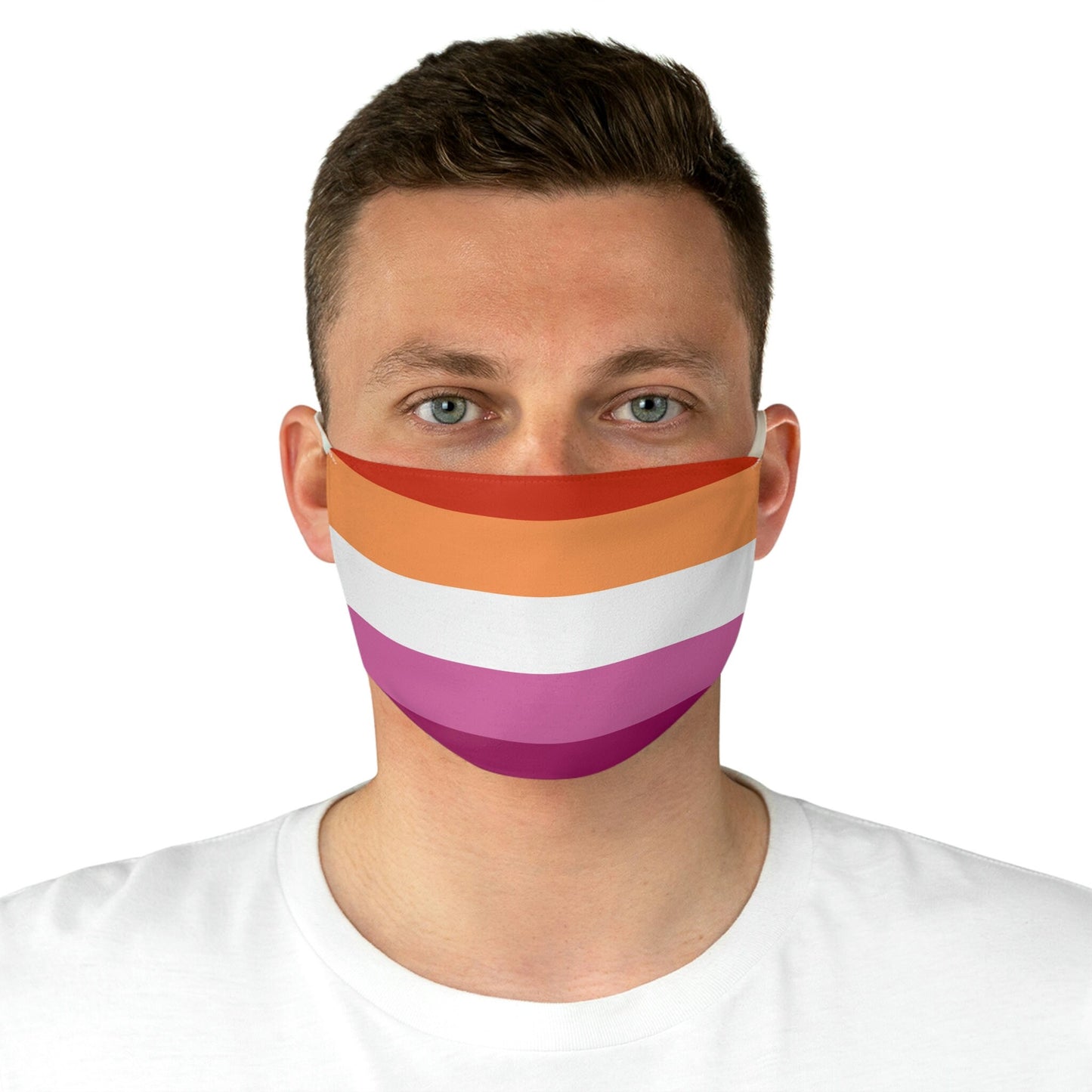 Lesbian Flag Fabric Face Mask