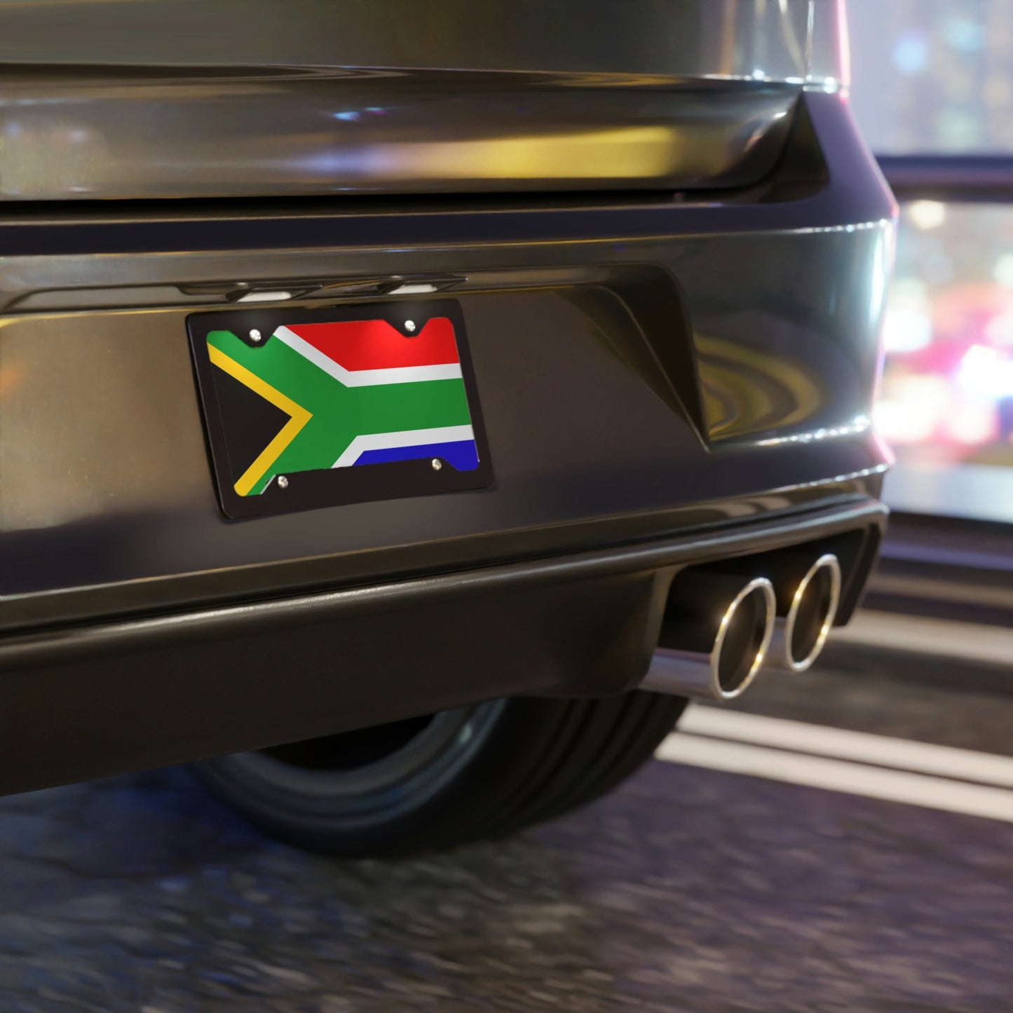 South Africa Flag Car Plate tag