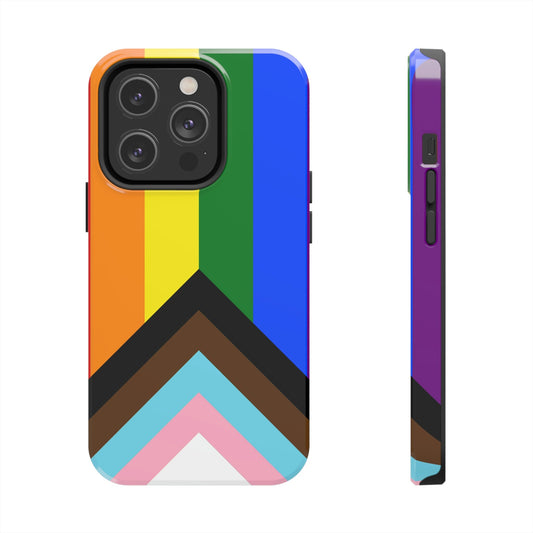 Progress Pride Flag Tough Phone Cases