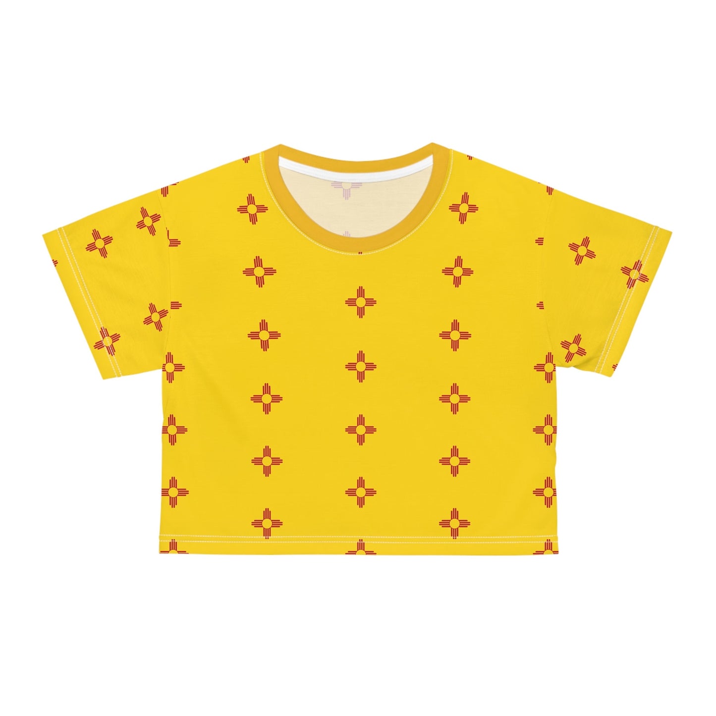 New Mexico Flags Crop Tee (AOP)